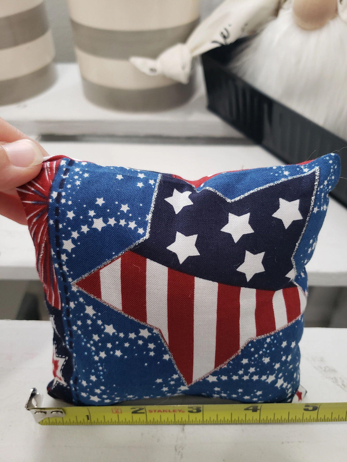 Pip Posh Original Design Happy Fourth of July Rae Dunn Inspired Tier Décor Bundle Set of 3