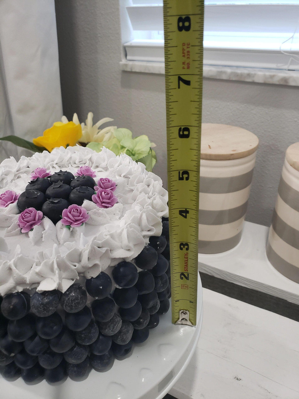 Pip Posh Design&#39;s Faux Sweet Décor Blueberry Cake Collection