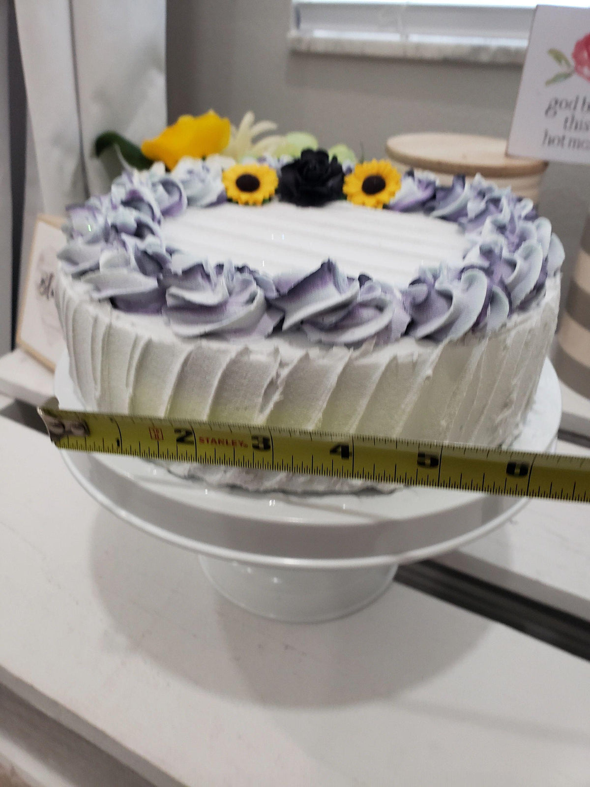 Pip Posh Design Faux Sweet Décor Sunflower Cake Collection