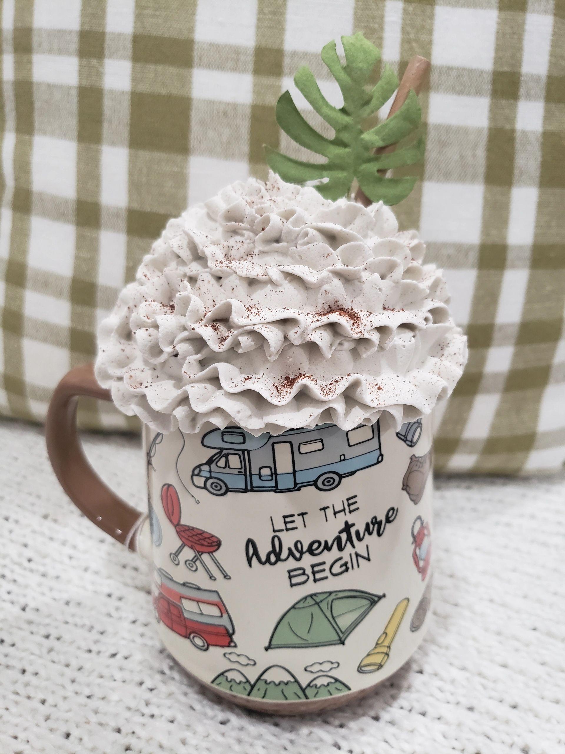 Pip Posh Designs Faux Sweet Décor Whipped Topper Let The Adventure Begin Mug Collection