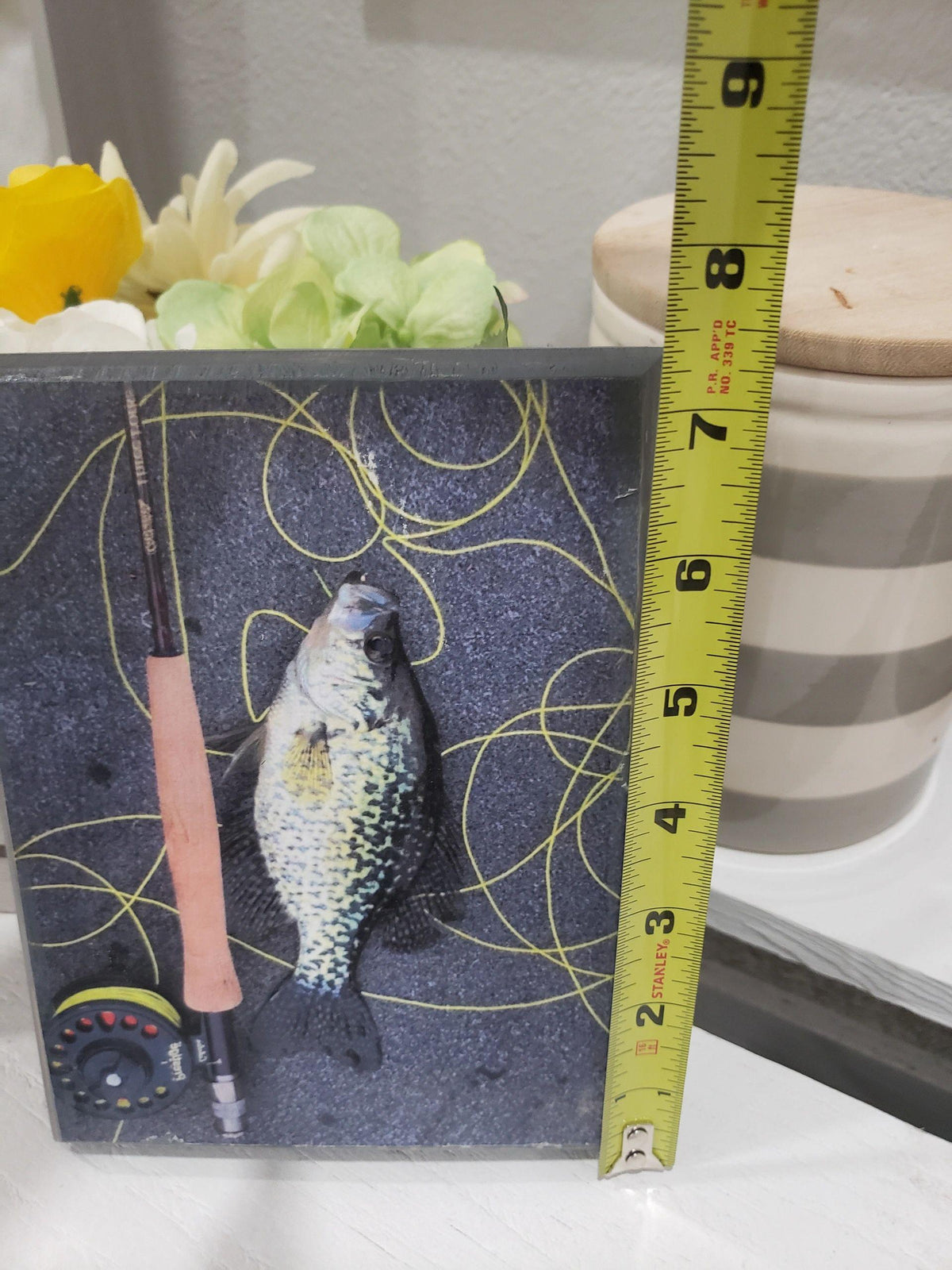 Pip Posh Original Design Fishing Plaque Wall &amp; Table Top Décor