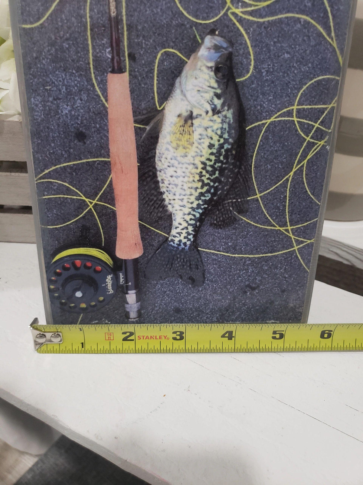 Pip Posh Original Design Fishing Plaque Wall &amp; Table Top Décor