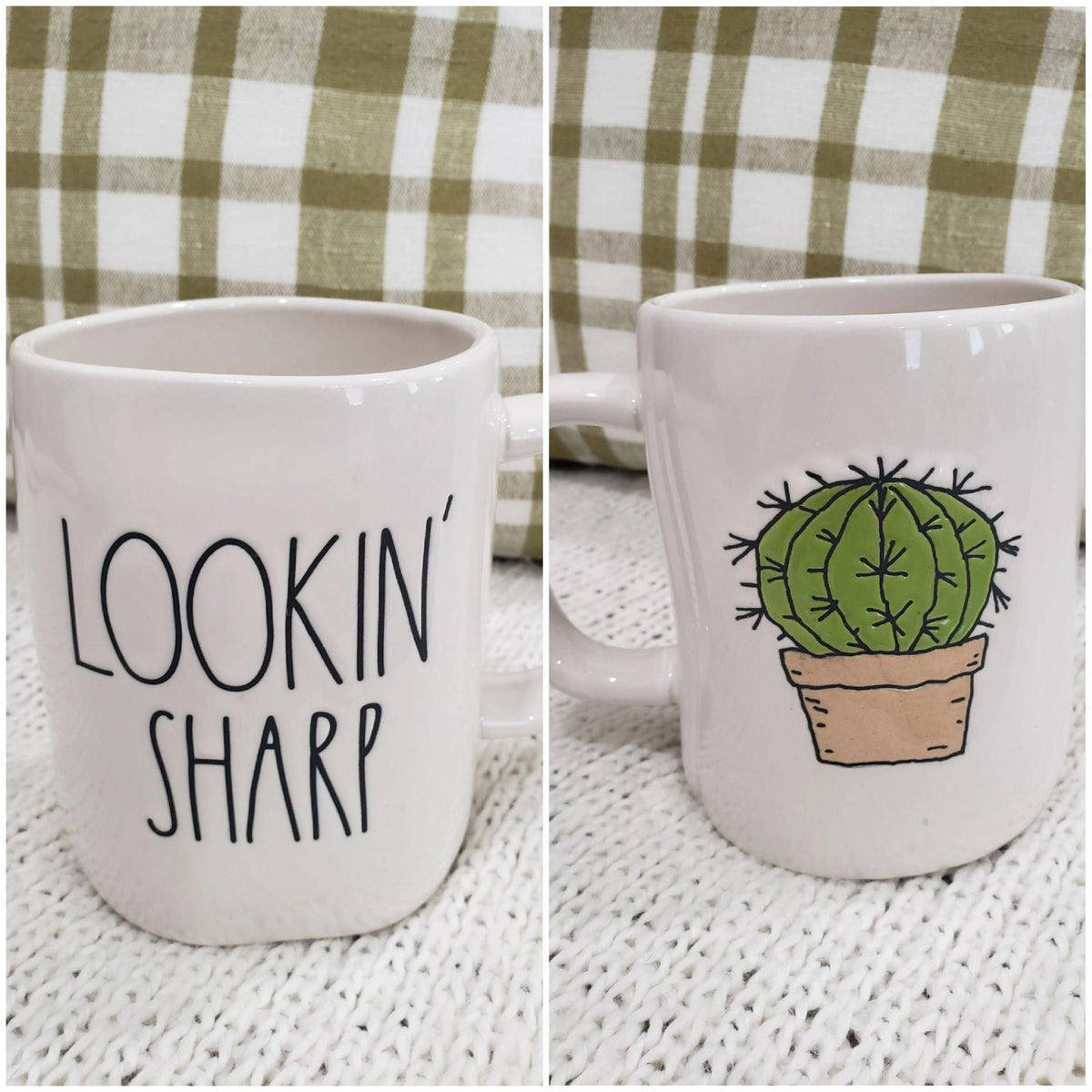 Rea Dunn &quot;Lookin&#39; Sharp&quot; Double Sided Mug Collection