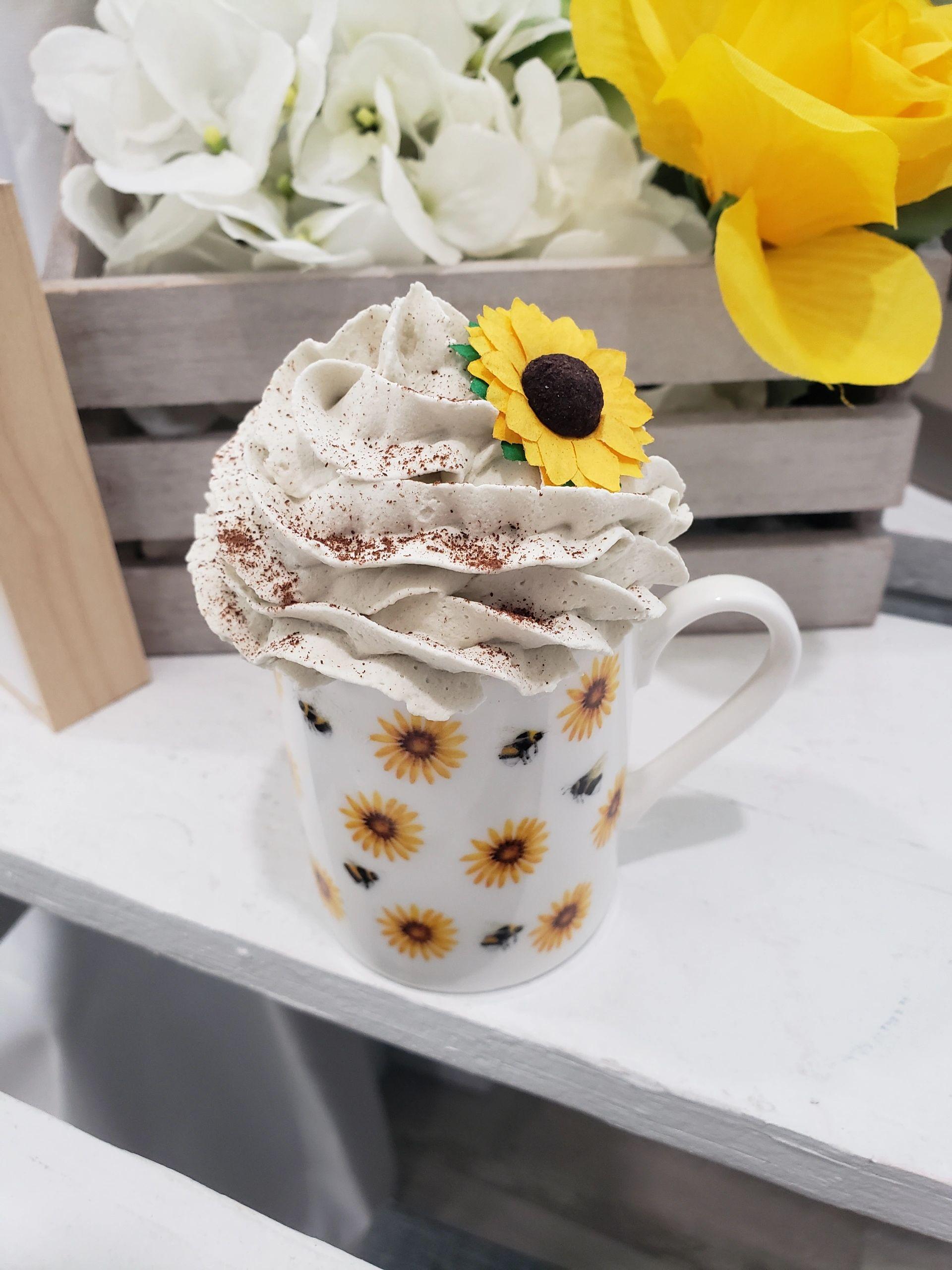 Pumpkin spice Faux whipped mug topper in 2023