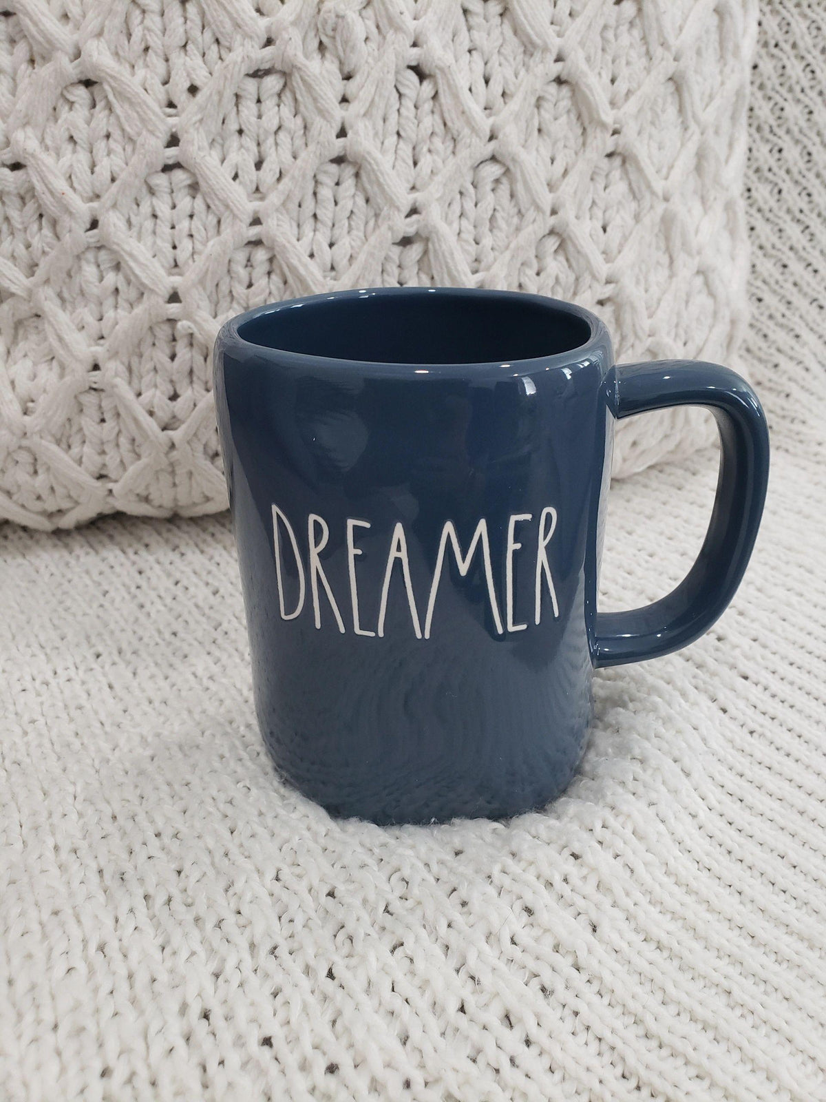 Rae Dunn &quot;Dreamer&quot; Navy Blue Mug Collection