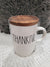 Rae Dunn "Thankful" Mug & Wooden Lid Warmer Collection