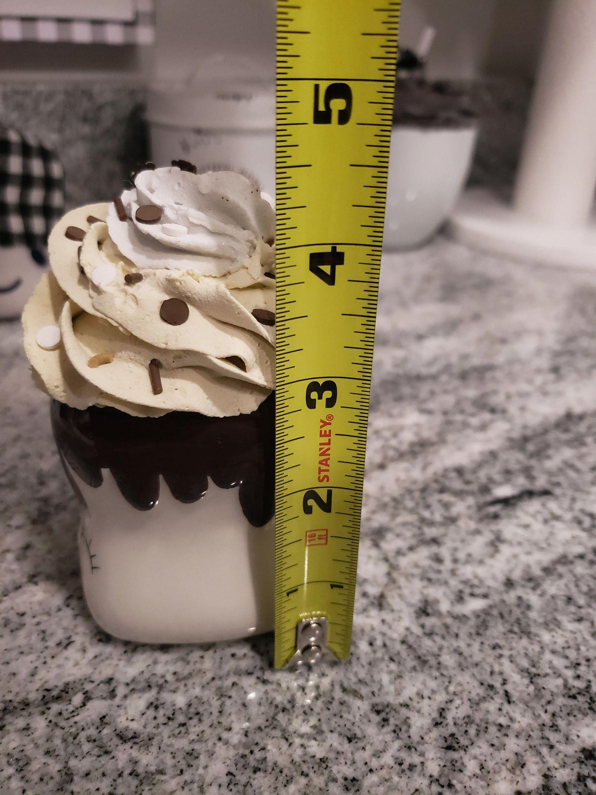 Pip Posh Design Faux Sweet Décor Mini Marshmallow Whipped Topper Oreo Mug Collection