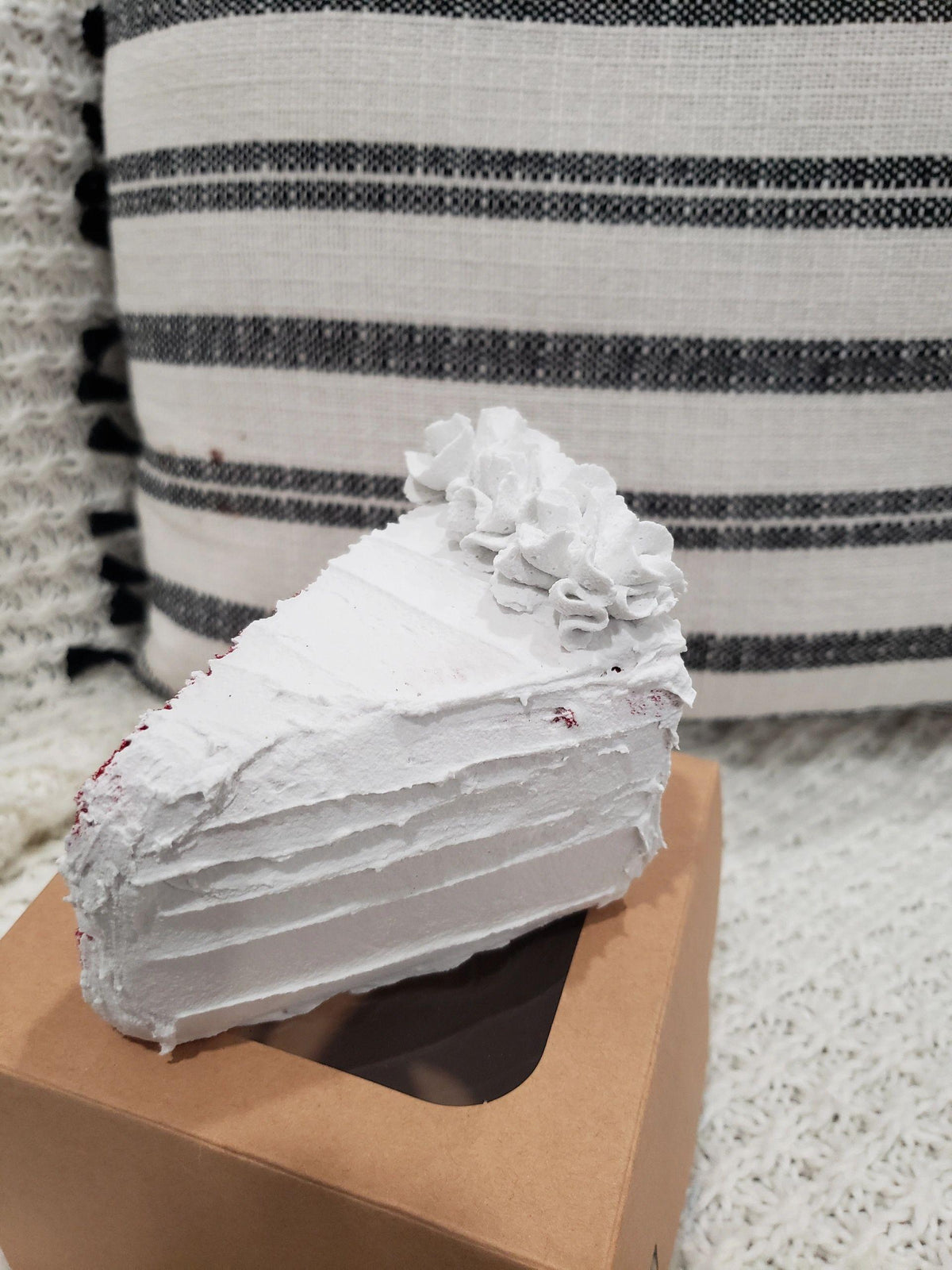 Pip Posh Design Faux Sweet Décor Red Velvet Cake Slice