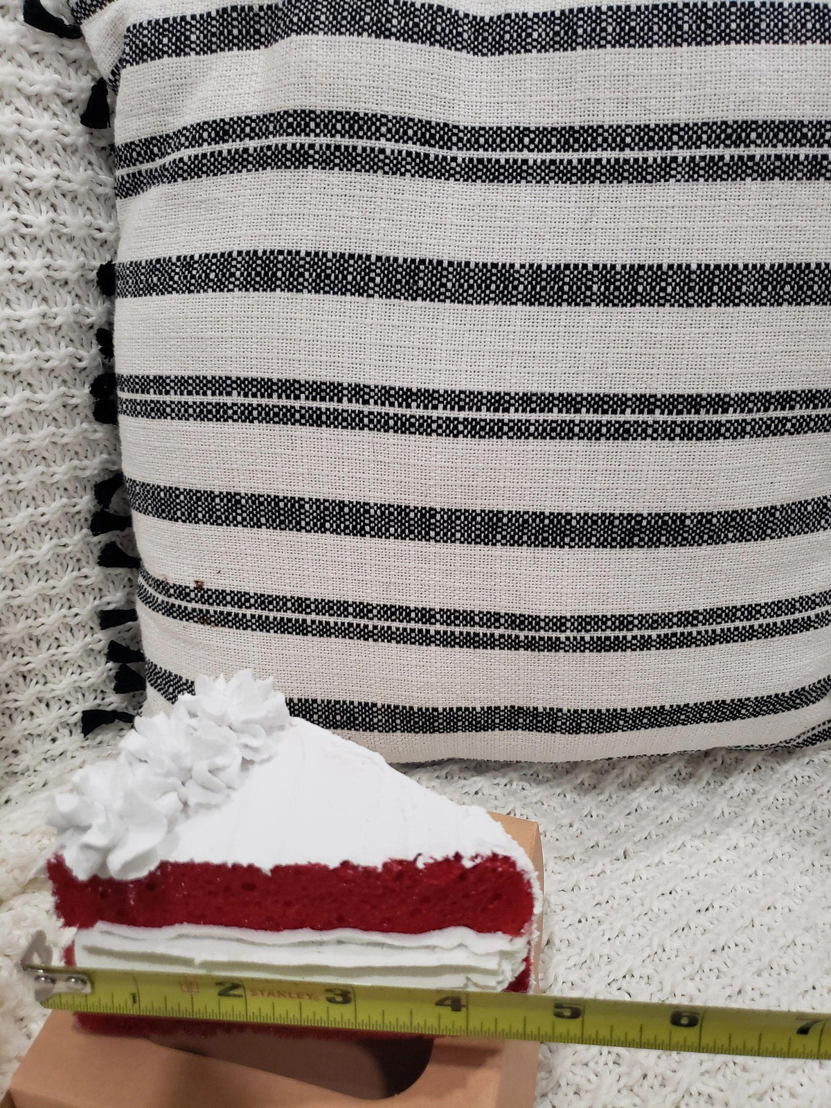 Pip Posh Design Faux Sweet Décor Red Velvet Cake Slice