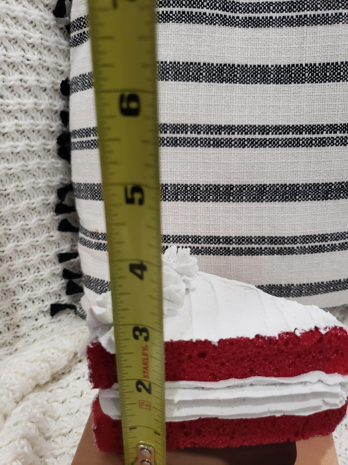 Pip Posh Design Faux Sweet Décor Red Velvet Cake Slice