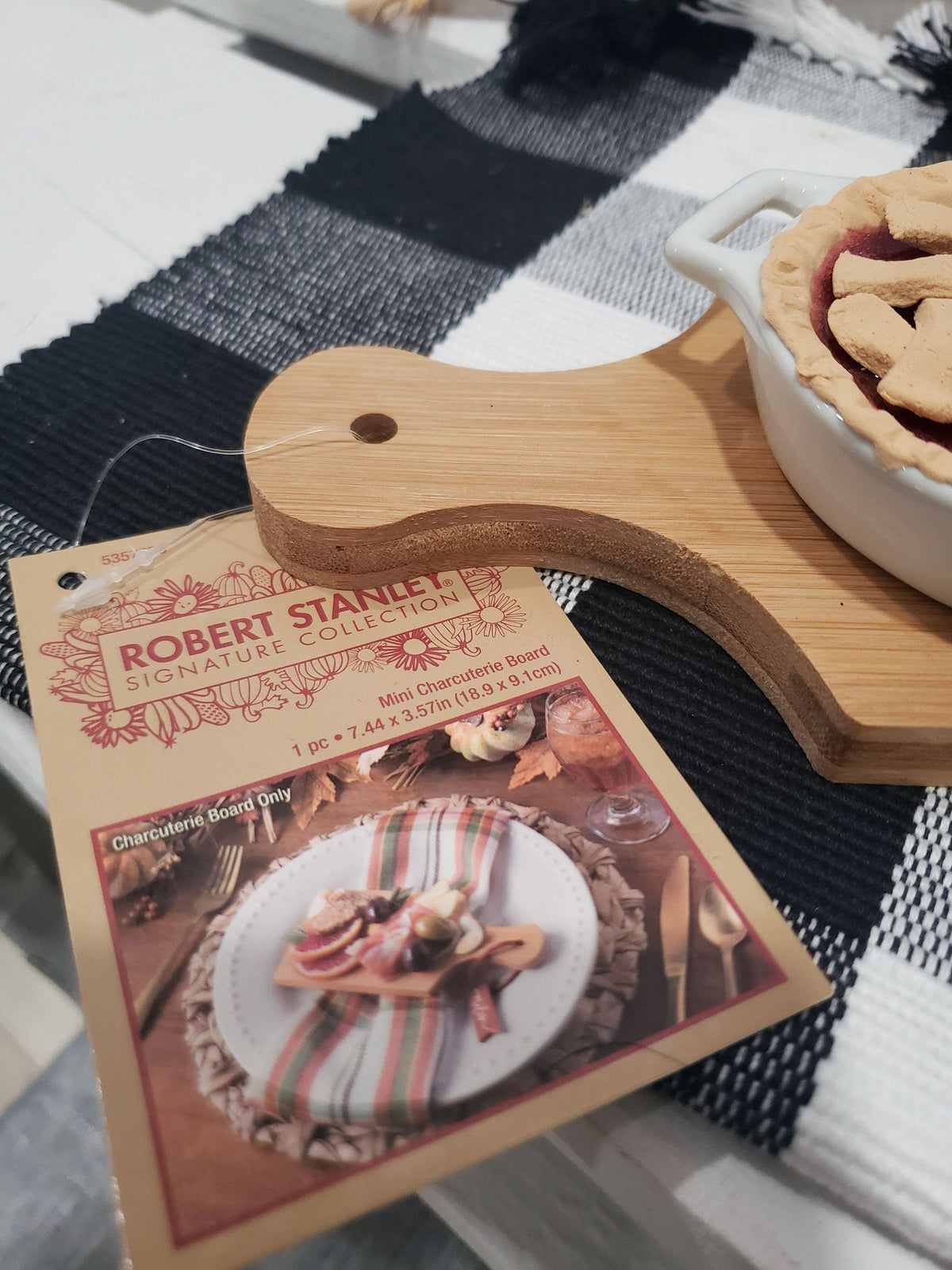 Pip Posh Design Faux Sweet Décor Mini Cherry Pie &amp; Strawberry Jam Collection Set of 3