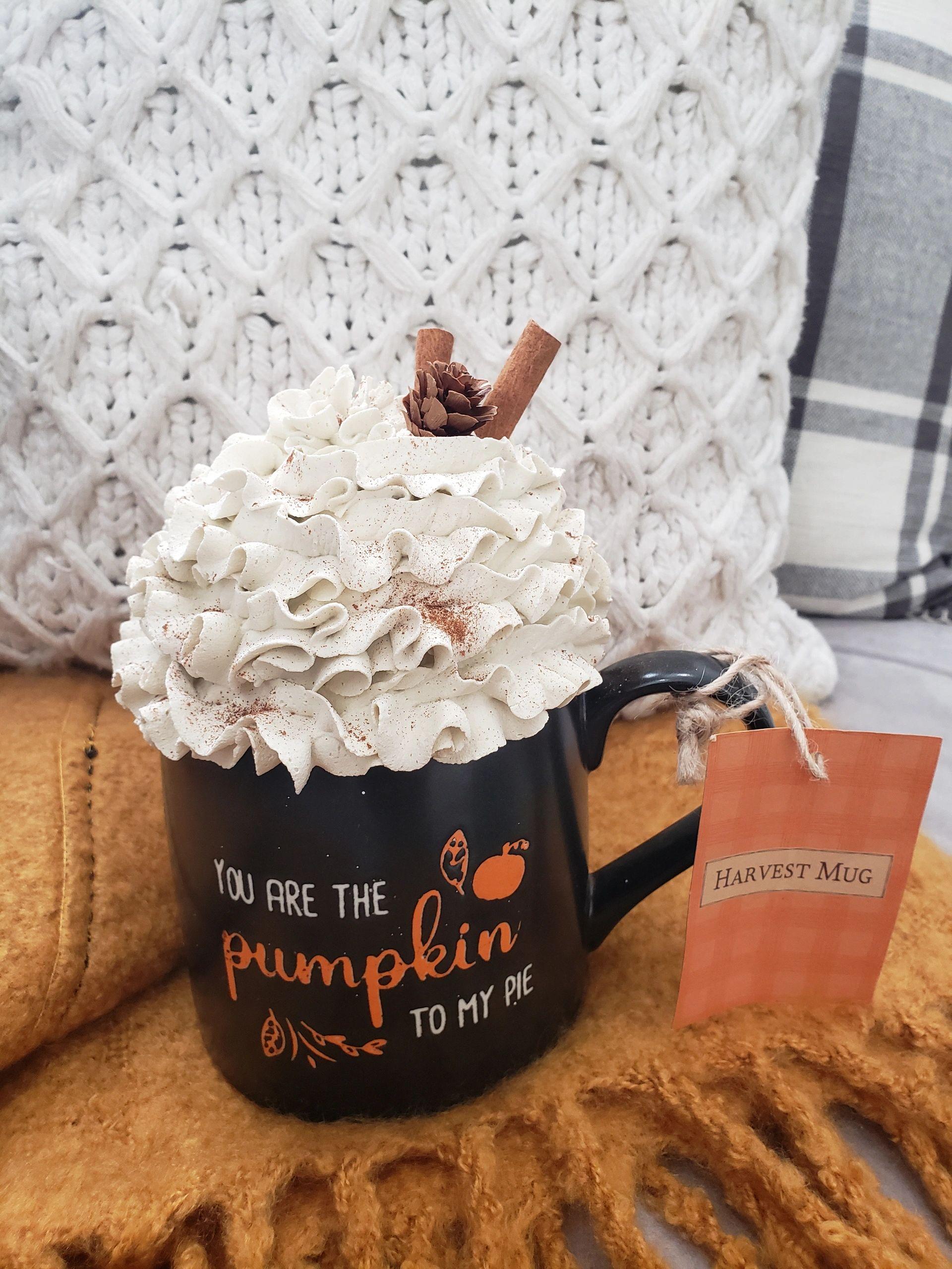 Pip Posh Design Faux Sweet Décor "You Are The Pumpkin To My Pie" Mug & Whipped Topper