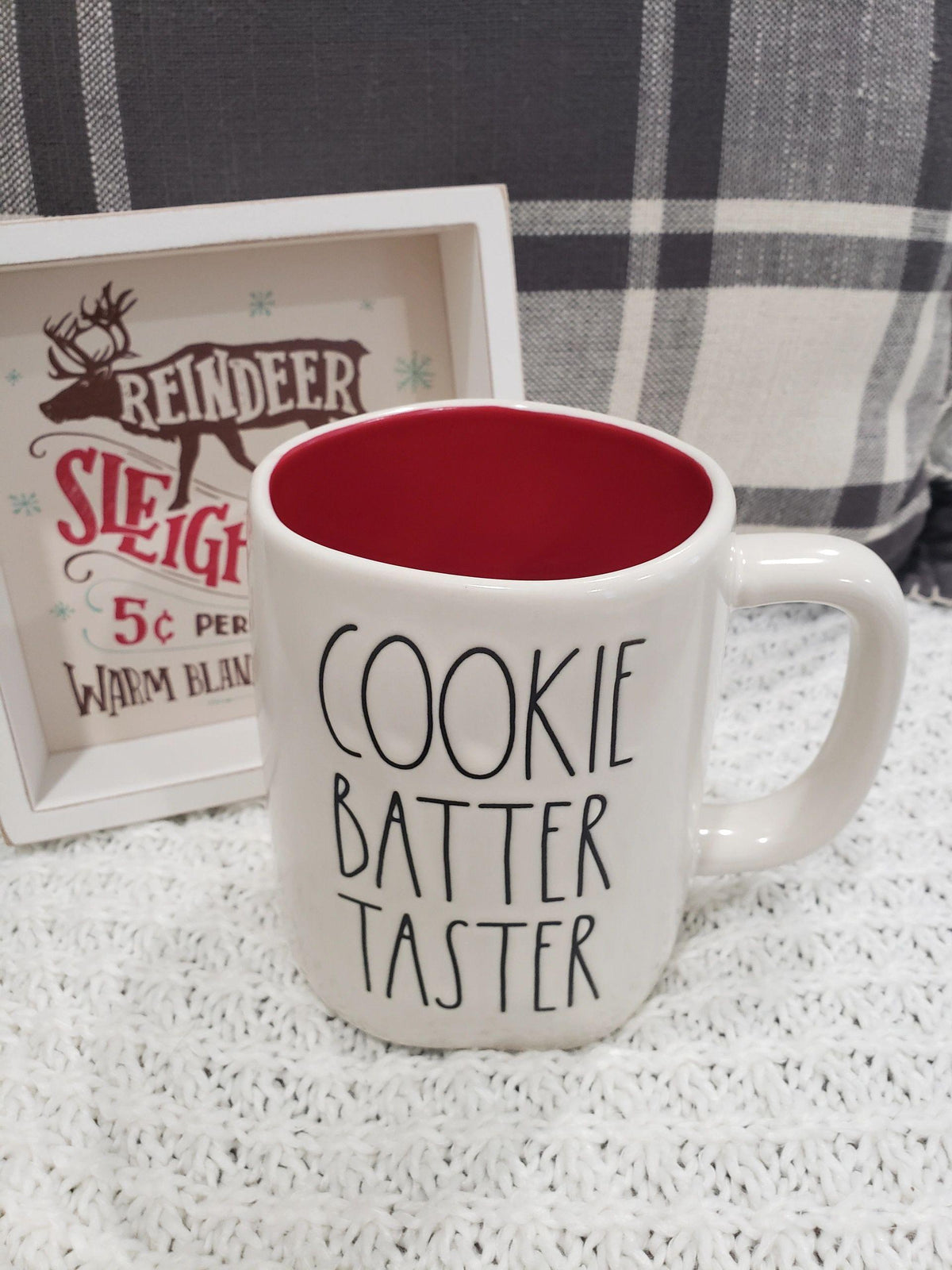 Rae Dunn &quot;Cookie Batter Taster&quot; Holiday Mug Collection