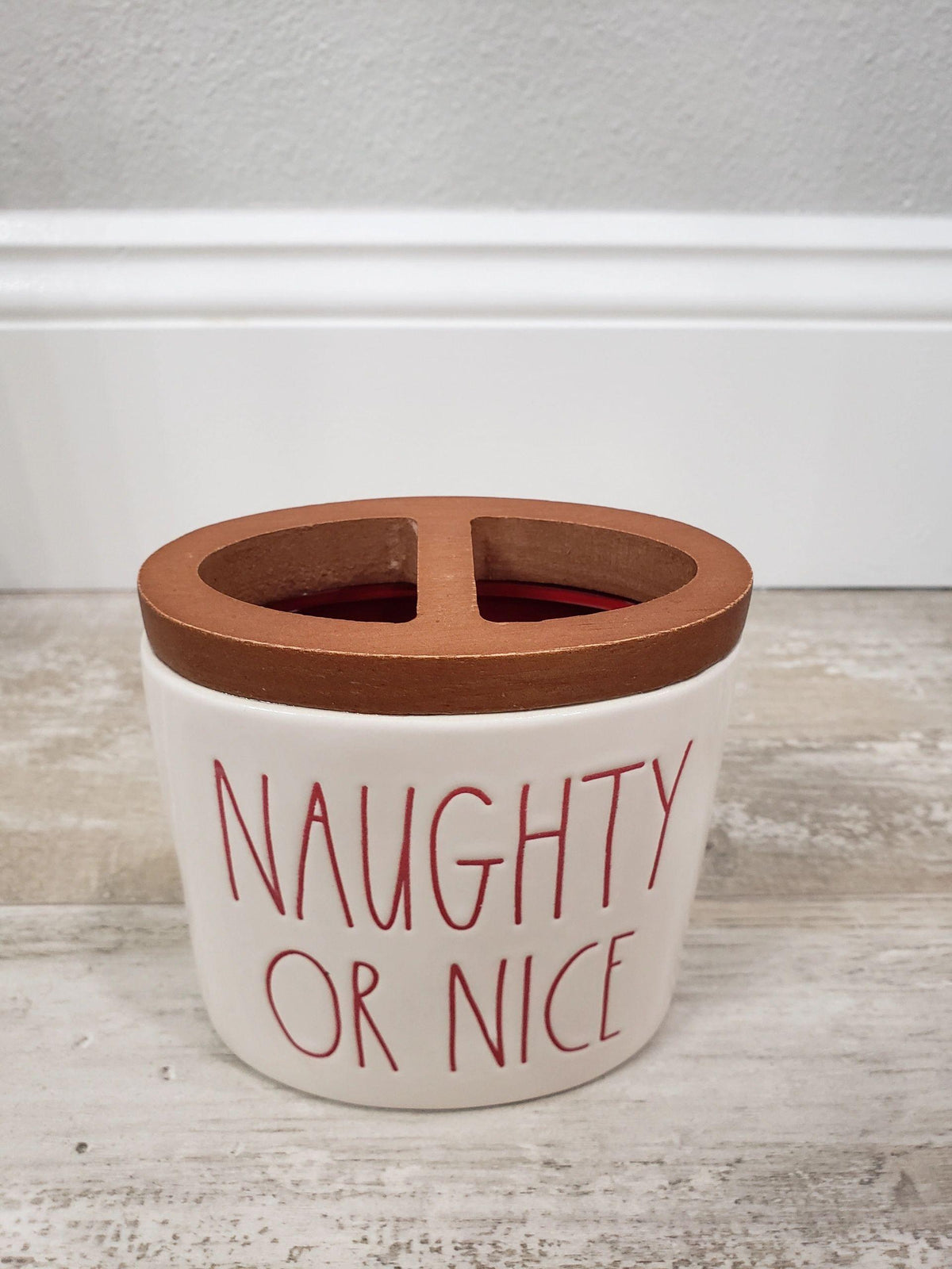 Rae Dunn &quot;Naughty Or Nice&quot; Toothbrush Holder Holiday Collection