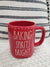 Rae Dunn "Baking Spirits Bright" Red Mug Holiday Collection