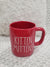 Rae Dunn "Kitten Mittens" Red Mug Collection