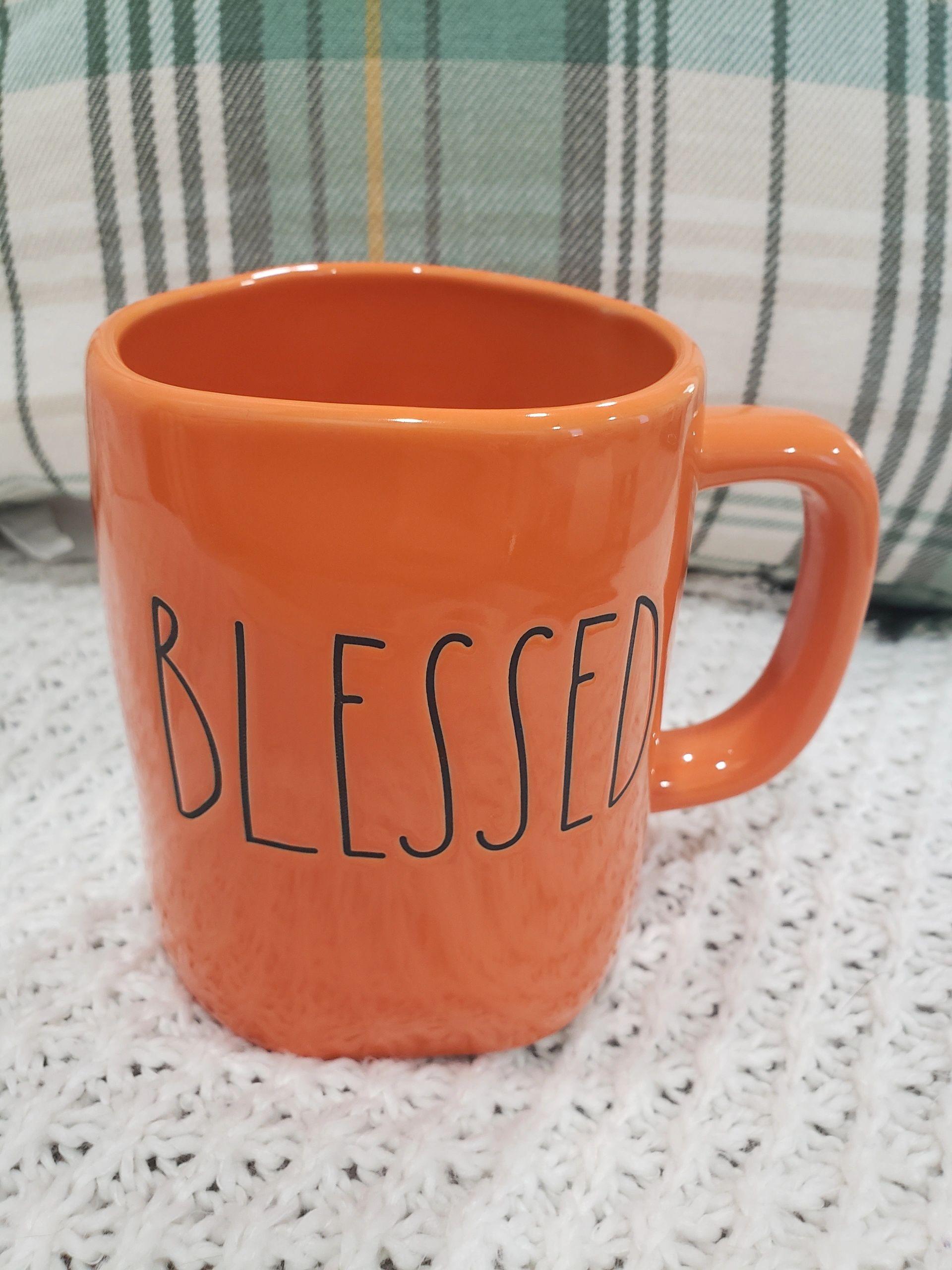 Rae Dunn "Blessed" Orange Mug Collection