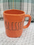 Rae Dunn "Blessed" Orange Mug Collection