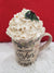 Pip Posh Design Faux Sweet Décor "Christmas Wishes and Mistletoe Kisses" Mug and Ivory Whipped Topper