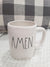 Rae Dunn "Amen" White Mug Collection