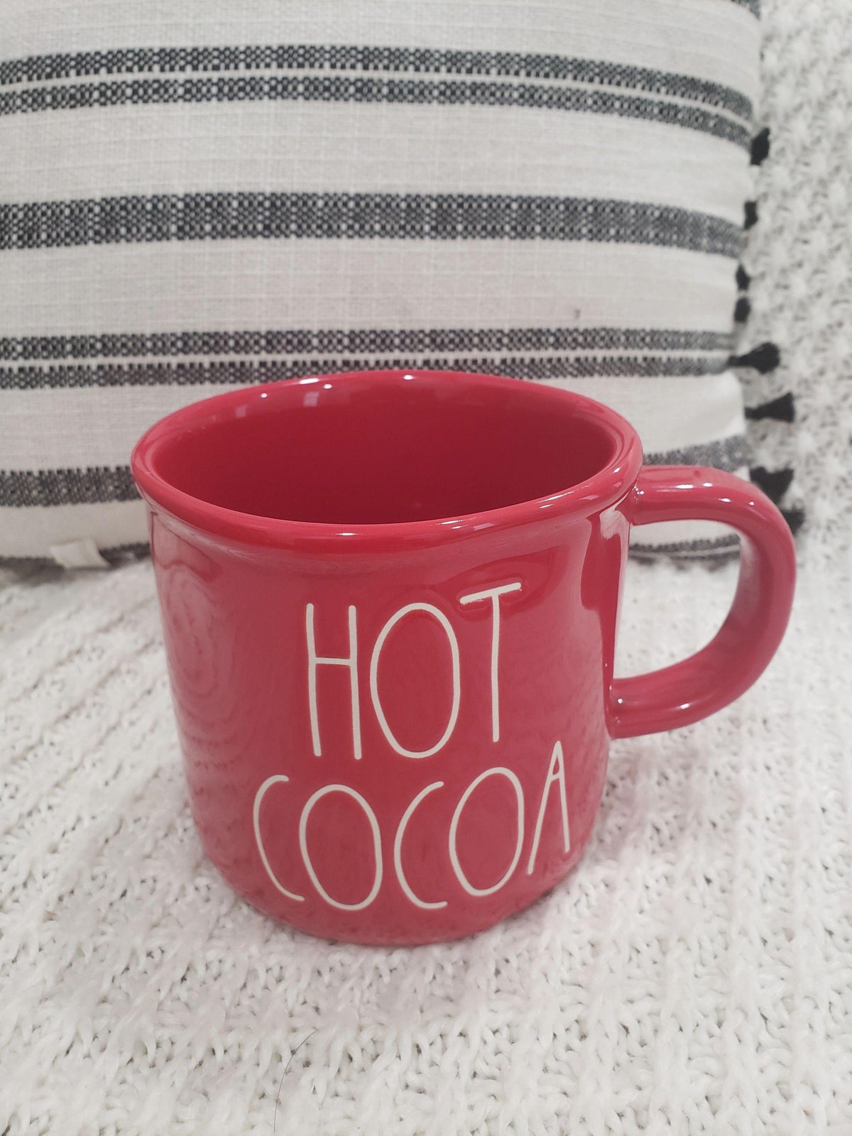 Rae Dunn &quot;Hot Cocoa&quot; Red Mug Collection