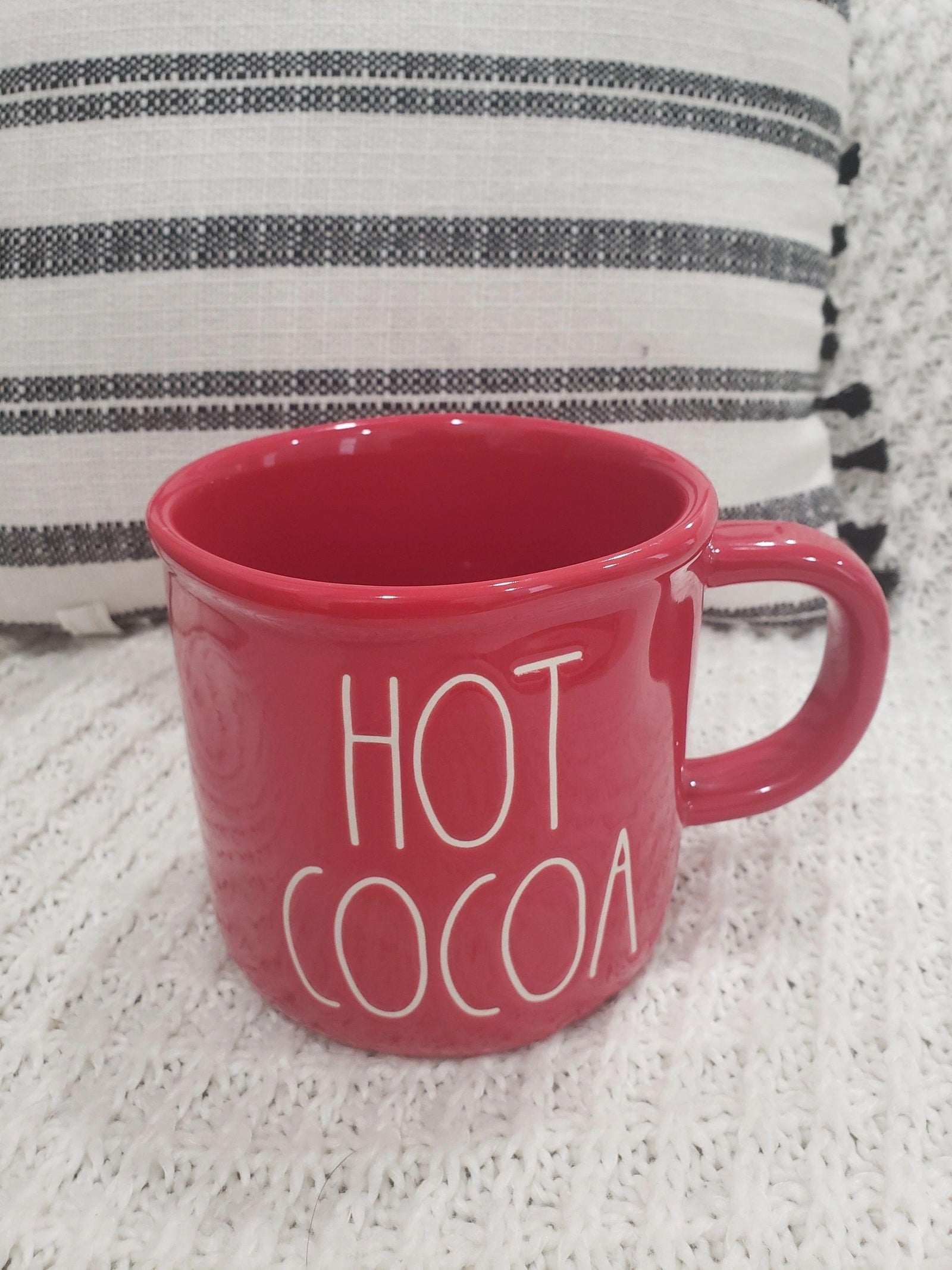 Rae Dunn "Hot Cocoa" Red Mug Collection