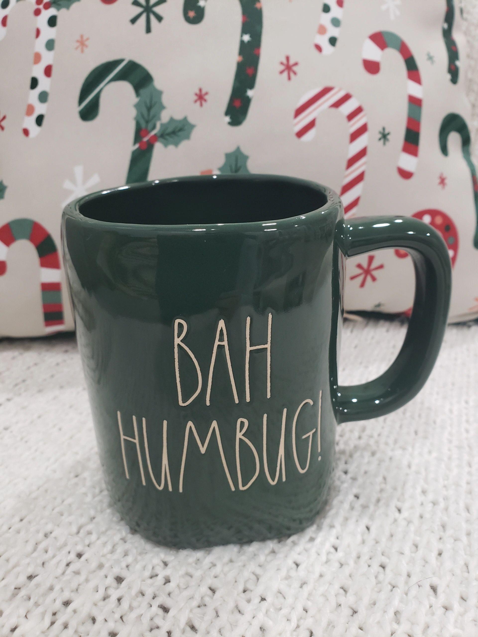 Rae Dunn "Bah Humbug! " Green Holiday Mug Collection