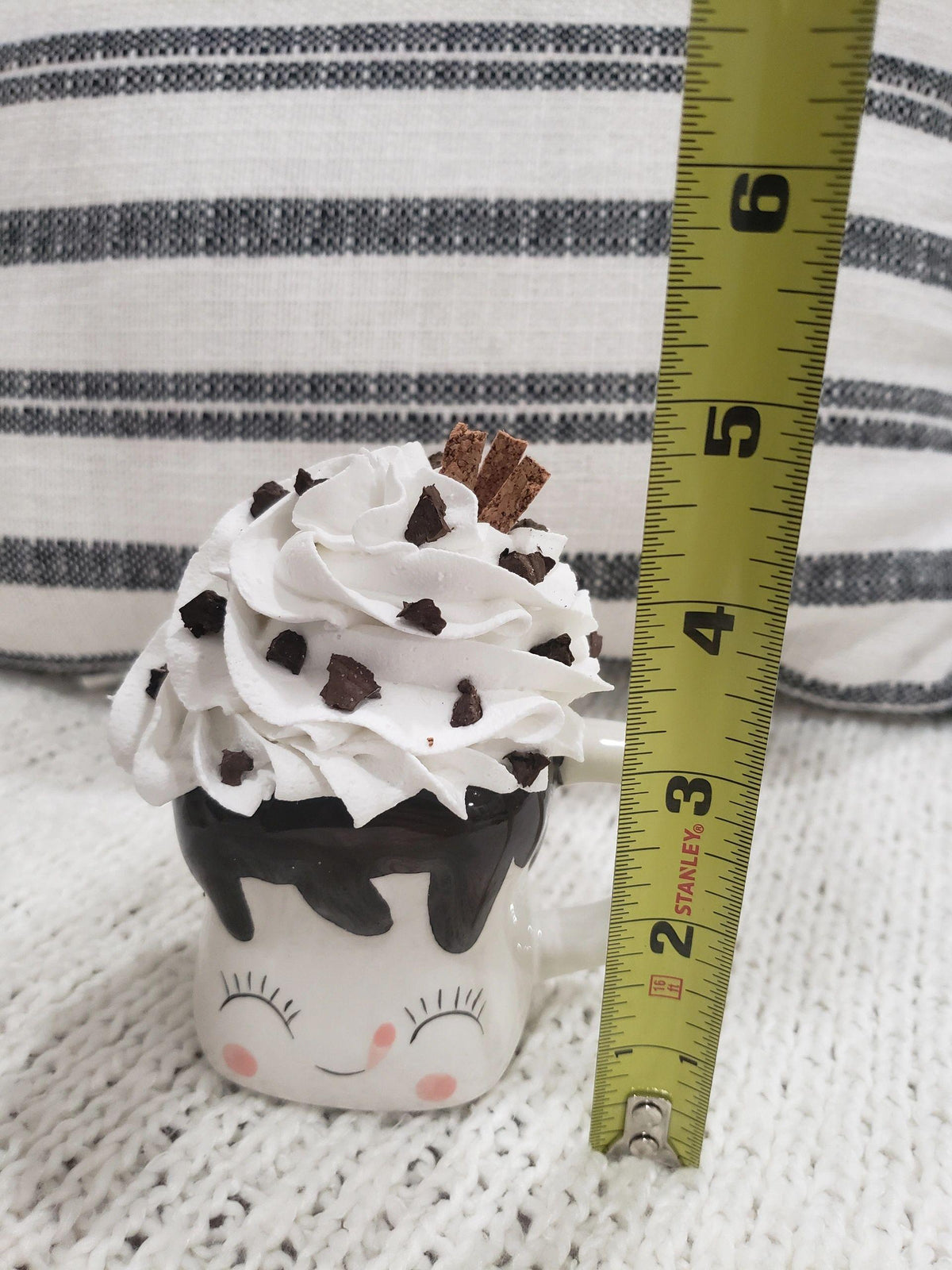 Pip Posh Design Faux Sweet Décor &quot;Mini Marshmallow Mug and Whipped Chip Topper Collection
