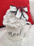 Pip Posh Design Faux Sweet Décor "Noel" White Mug and Whipped Topper Holiday Collection