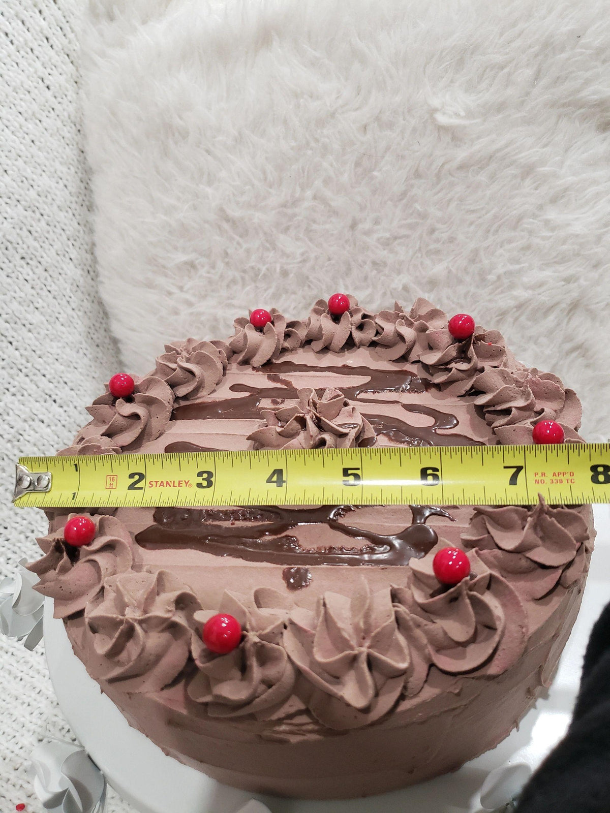 Pip Posh Design Faux Sweet Décor Chocolate Cranberry Holiday Cake Collection