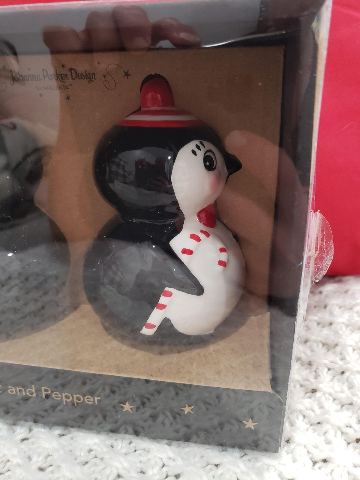 Johanna Parker Penguin Holiday Salt and Pepper Shakers Set
