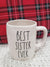 Rae Dunn "Best Sister Ever" White Mug Collection