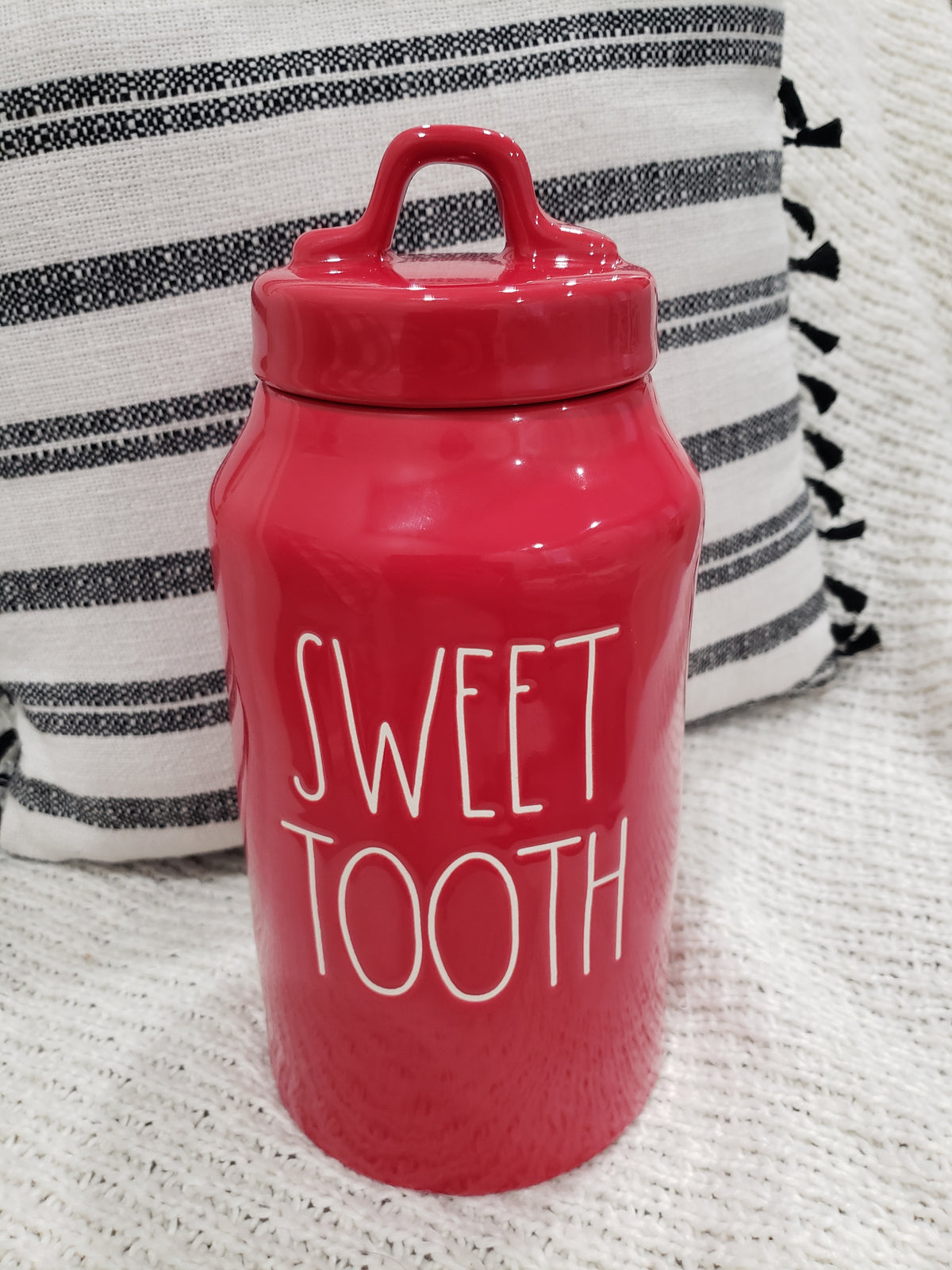 Rae Dunn &quot;Sweet Tooth&quot; Red Canister Collections