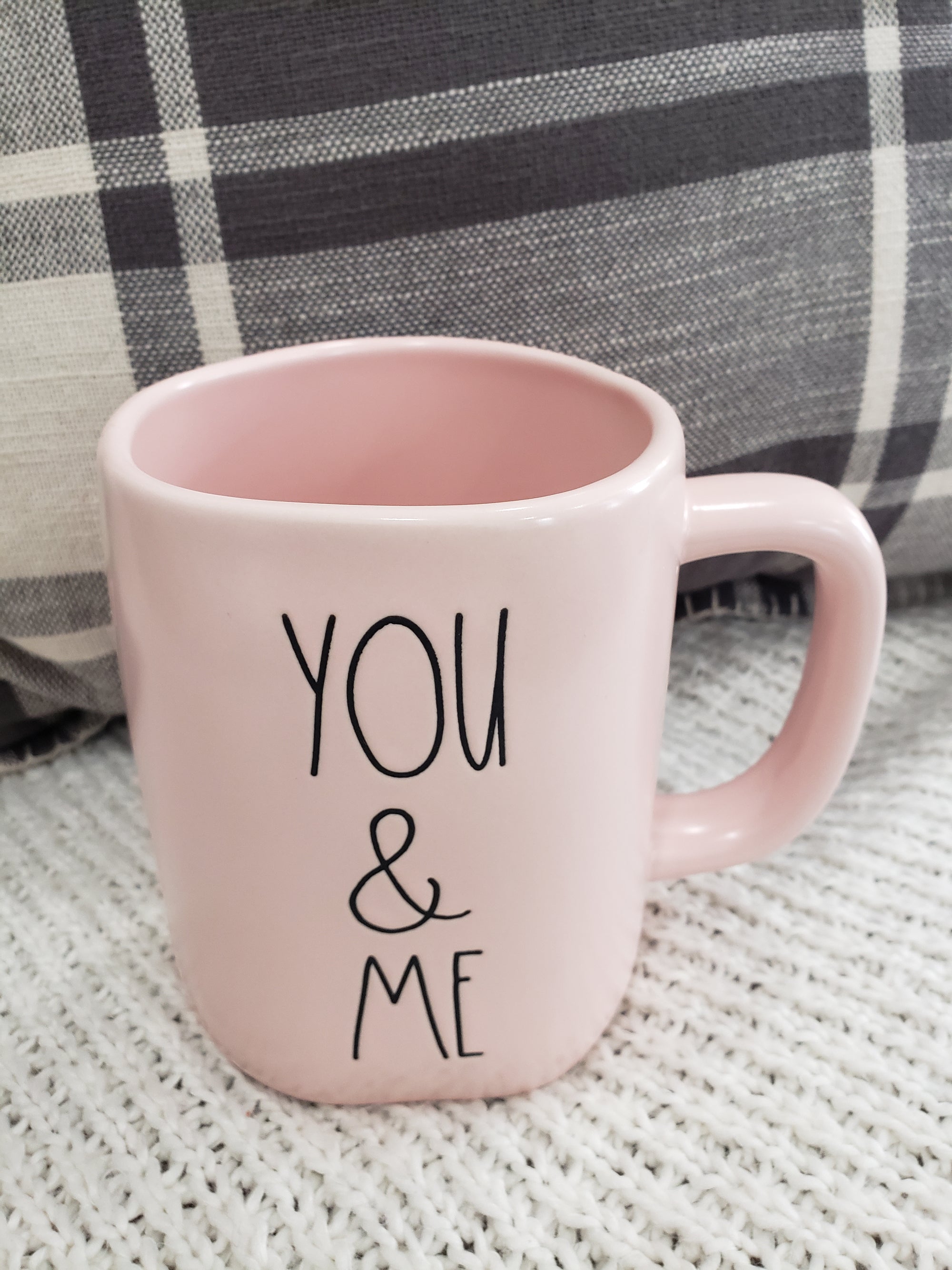 Rae Dunn "You & Me" Powder Pink Mug Collection