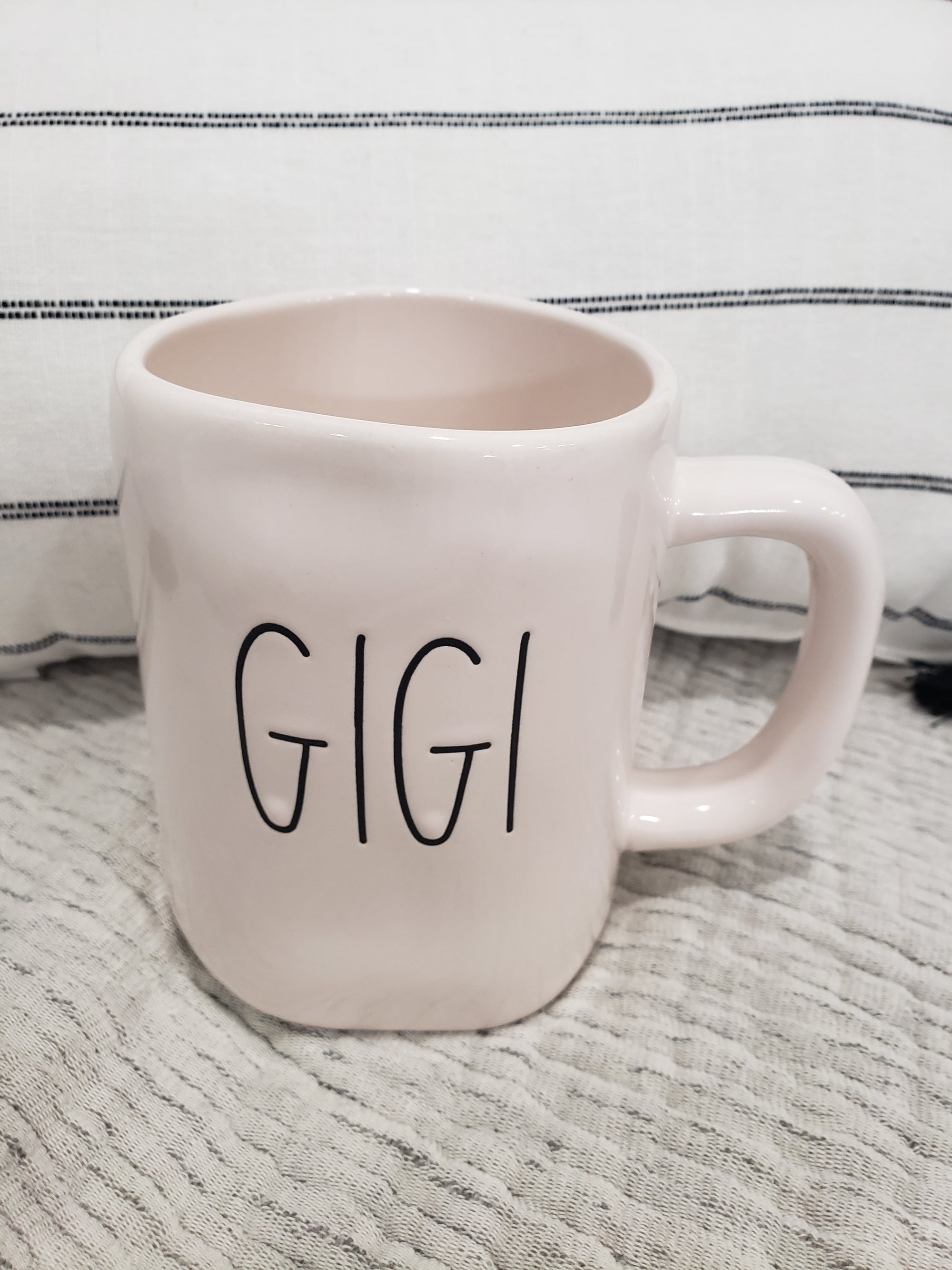 Rae Dunn "Gigi" White Mug Collection