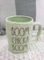 Rae Dunn "Boom Chicka Boom" Green Mug Collection