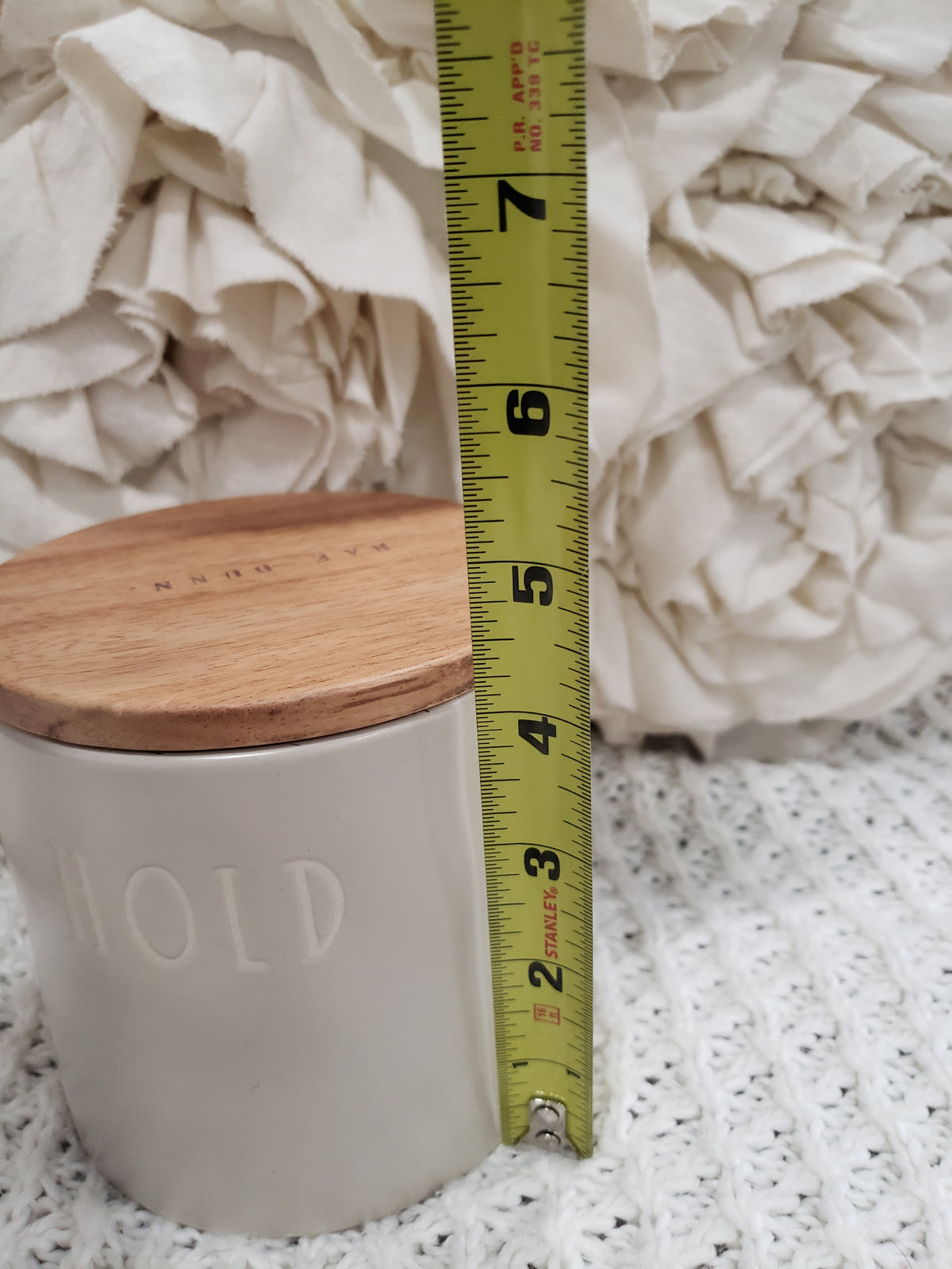 Rae Dunn &quot;Hold&quot; Gray Cellar Studio Collection