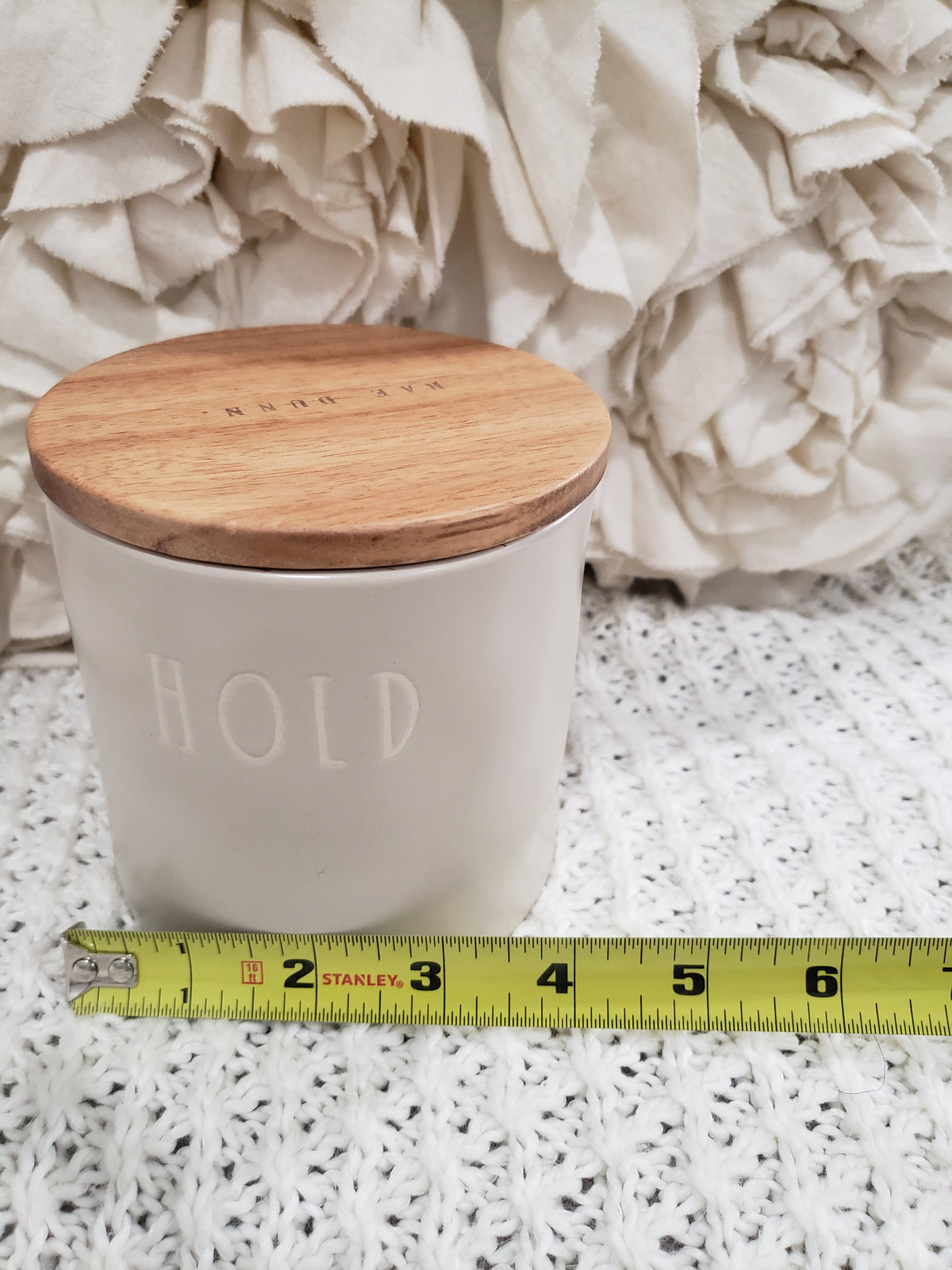 Rae Dunn &quot;Hold&quot; Gray Cellar Studio Collection