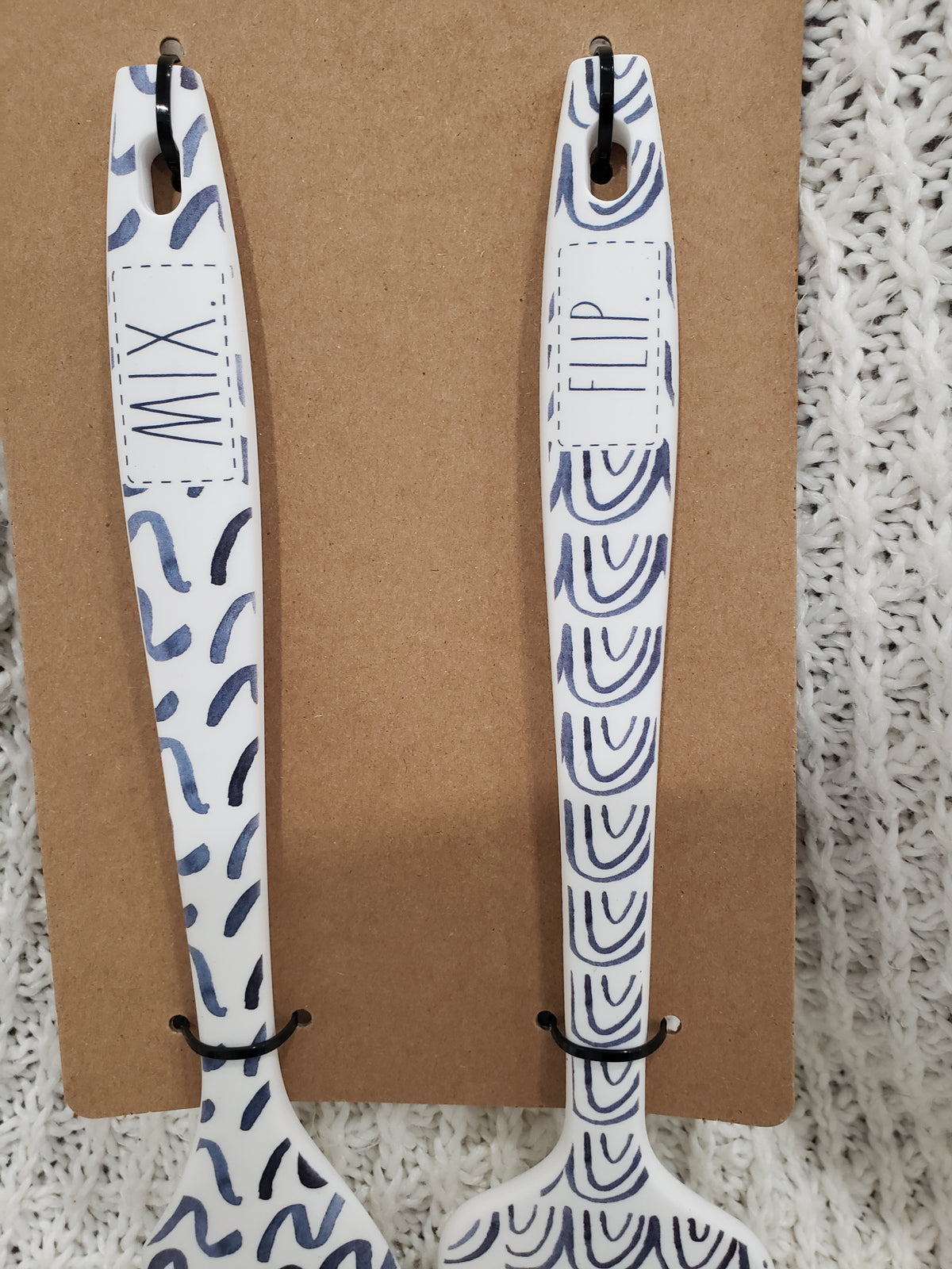 Rae Dunn &quot; Mix and Flip&quot; Spatula and Spoonula Set of 2