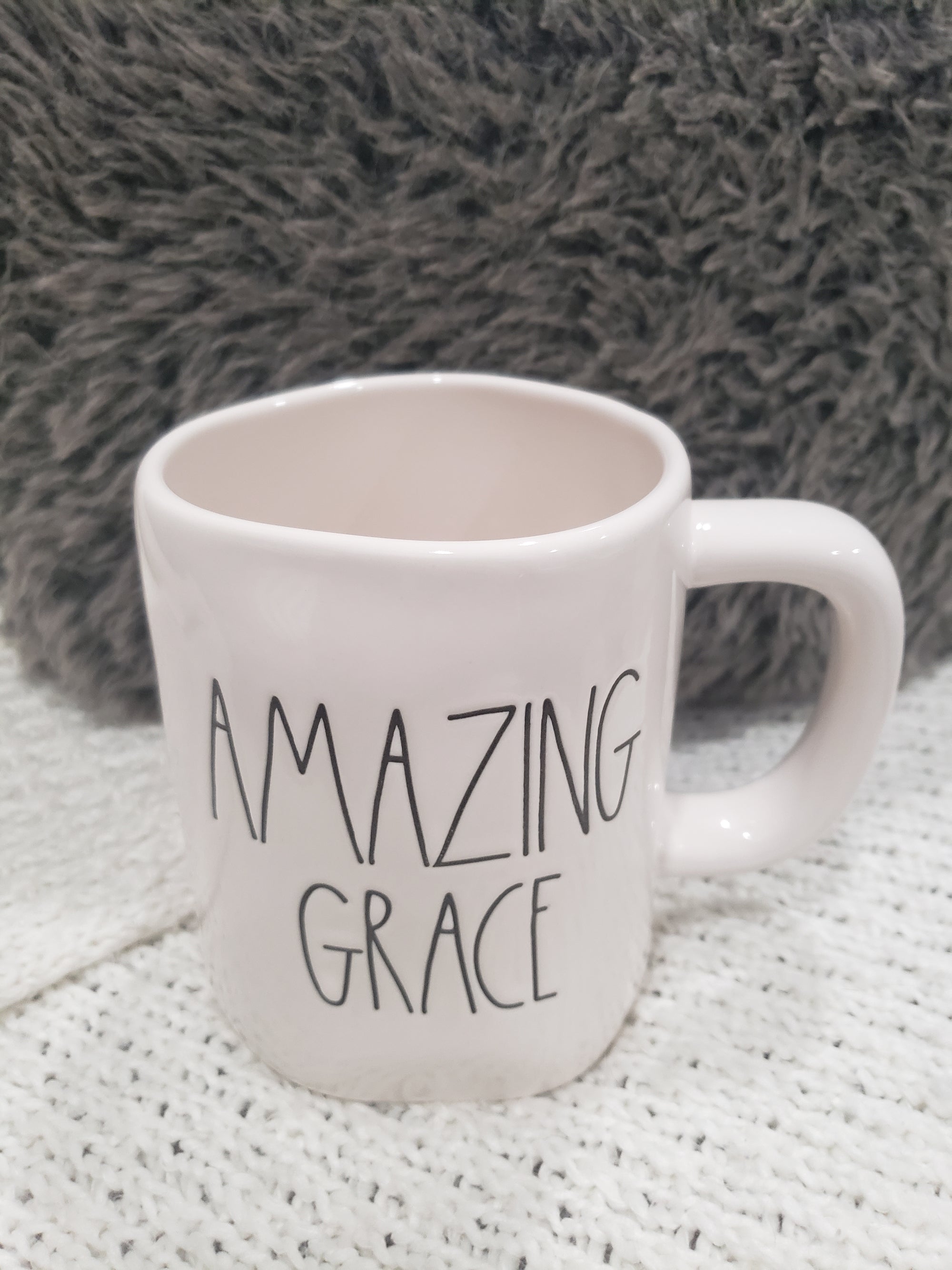 Rae Dunn "Amazing Grace" White Mug Collection