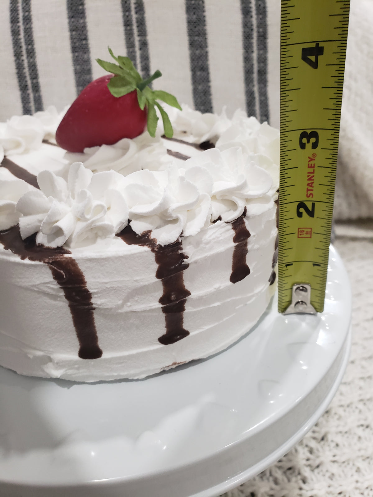 Pip Posh Design Faux Sweet Décor Strawberry &amp; Chocolate Drizzle Cake Collection