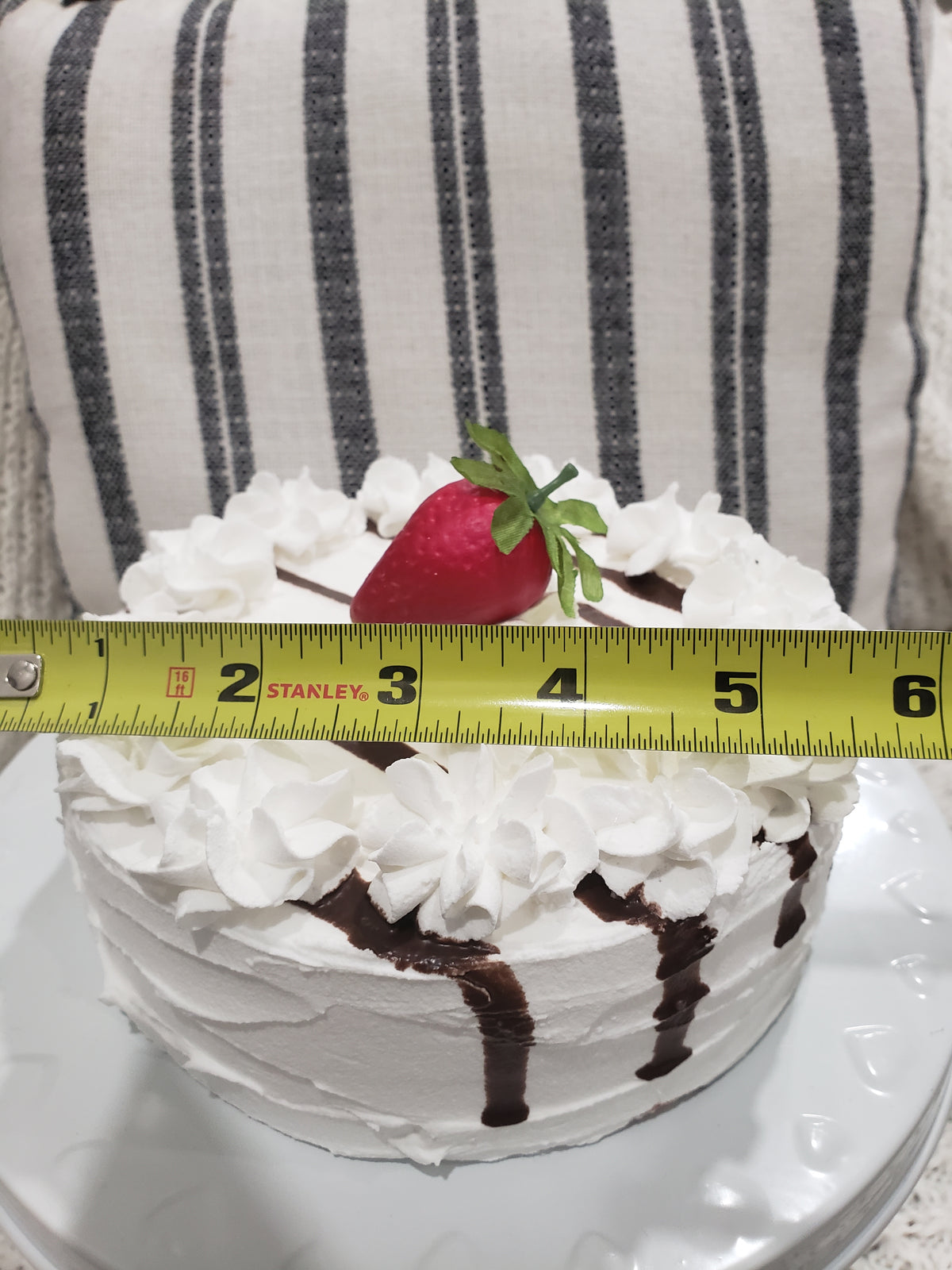 Pip Posh Design Faux Sweet Décor Strawberry &amp; Chocolate Drizzle Cake Collection