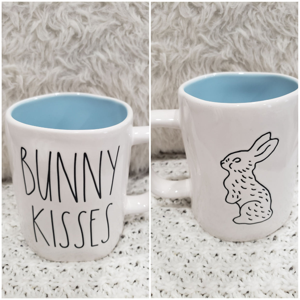 Rae Dunn &quot;Bunny Kisses&quot; Double Sided Mug Collection