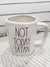 Rae Dunn "Not Today, Satan" White Mug Collection