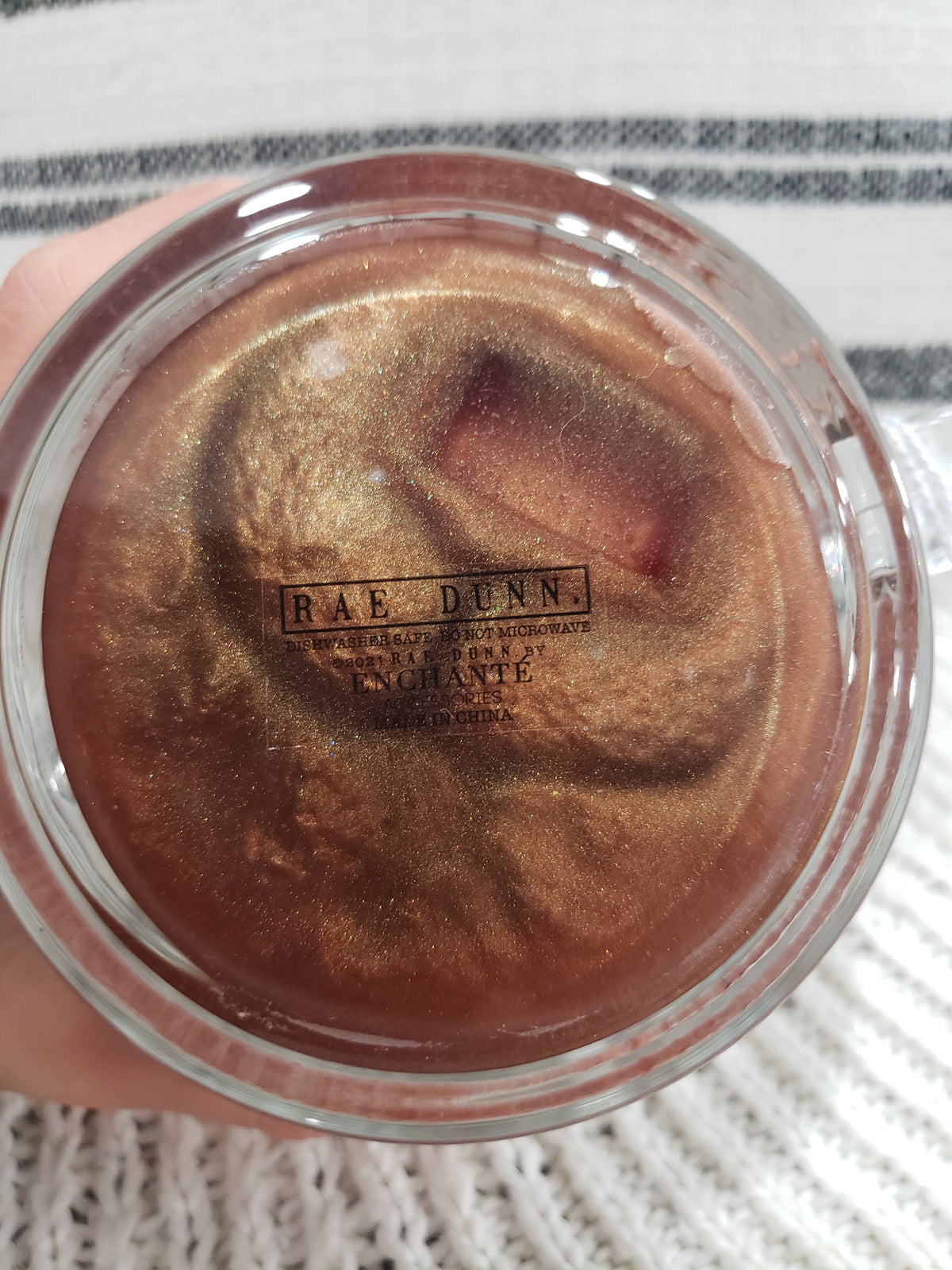 Rae Dunn &quot;Coffee&quot; Glass Mug and Pip Posh Faux Sweet Décor Love of Coffee Collection