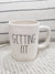 Rae Dunn "Getting Fit" White Mug Collection