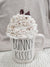 Rae Dunn "Bunny Kisses" White Double Sided Mug & Pip Posh Design Faux Sweet Décor Whipped Topper Collection