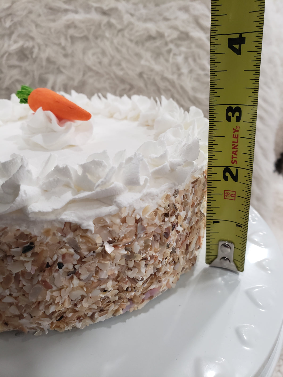 Pip Posh Design Faux Sweet Décor Whipped Carrot Cake Collection