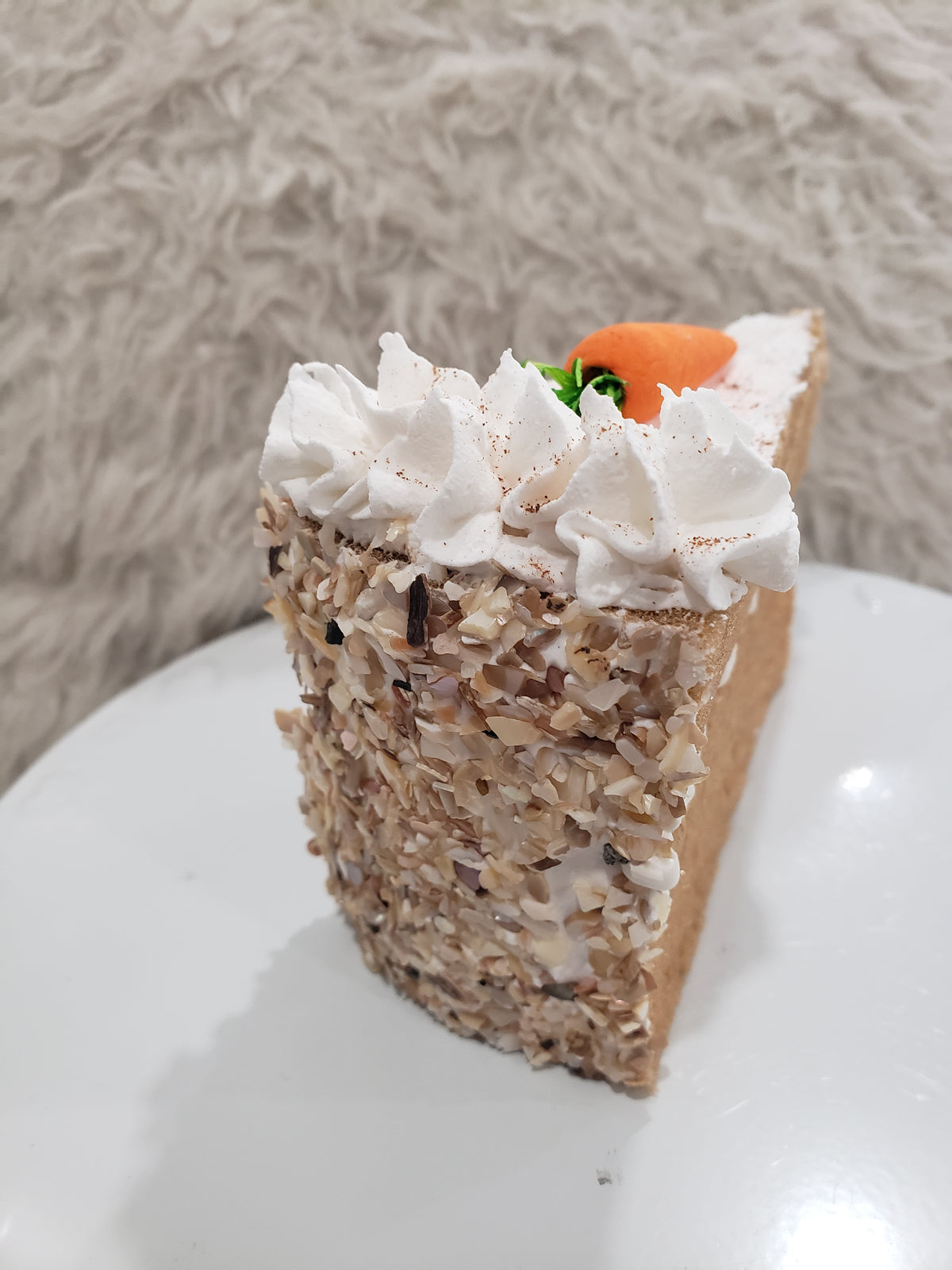 Pip Posh Design Faux Sweet Décor Carrot Slice Cake Collection