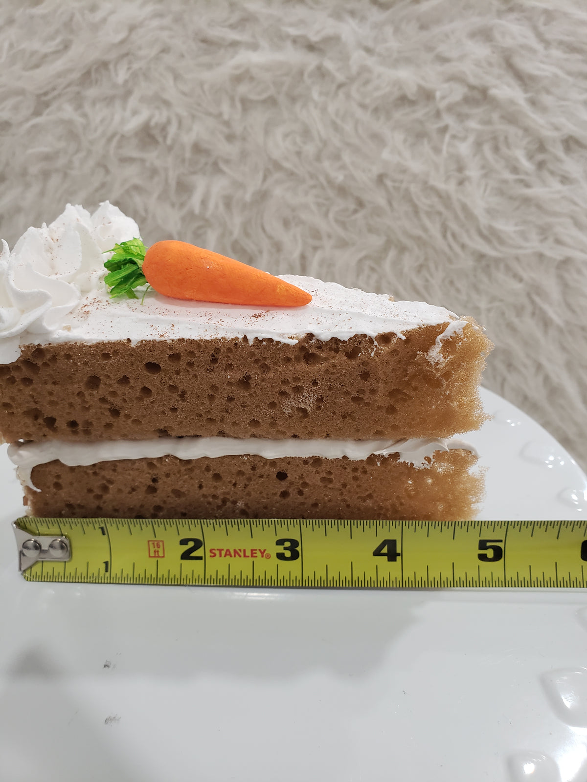 Pip Posh Design Faux Sweet Décor Carrot Slice Cake Collection